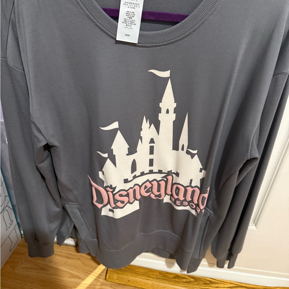 Disneyland Resort Gray and Pink Women's Sweater